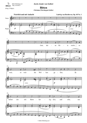 Bitten, Op. 48 No. 1 (C Major)