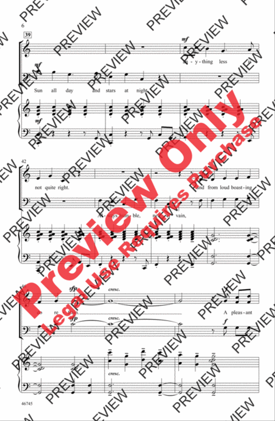 A Pleasant Life A Pleasant Life 3-Part scores gallery preview page 6