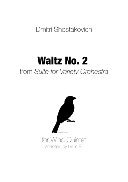 Shostakovich Waltz No. 2 from Suite for Variety Orchestra for Wind Quintet image number null
