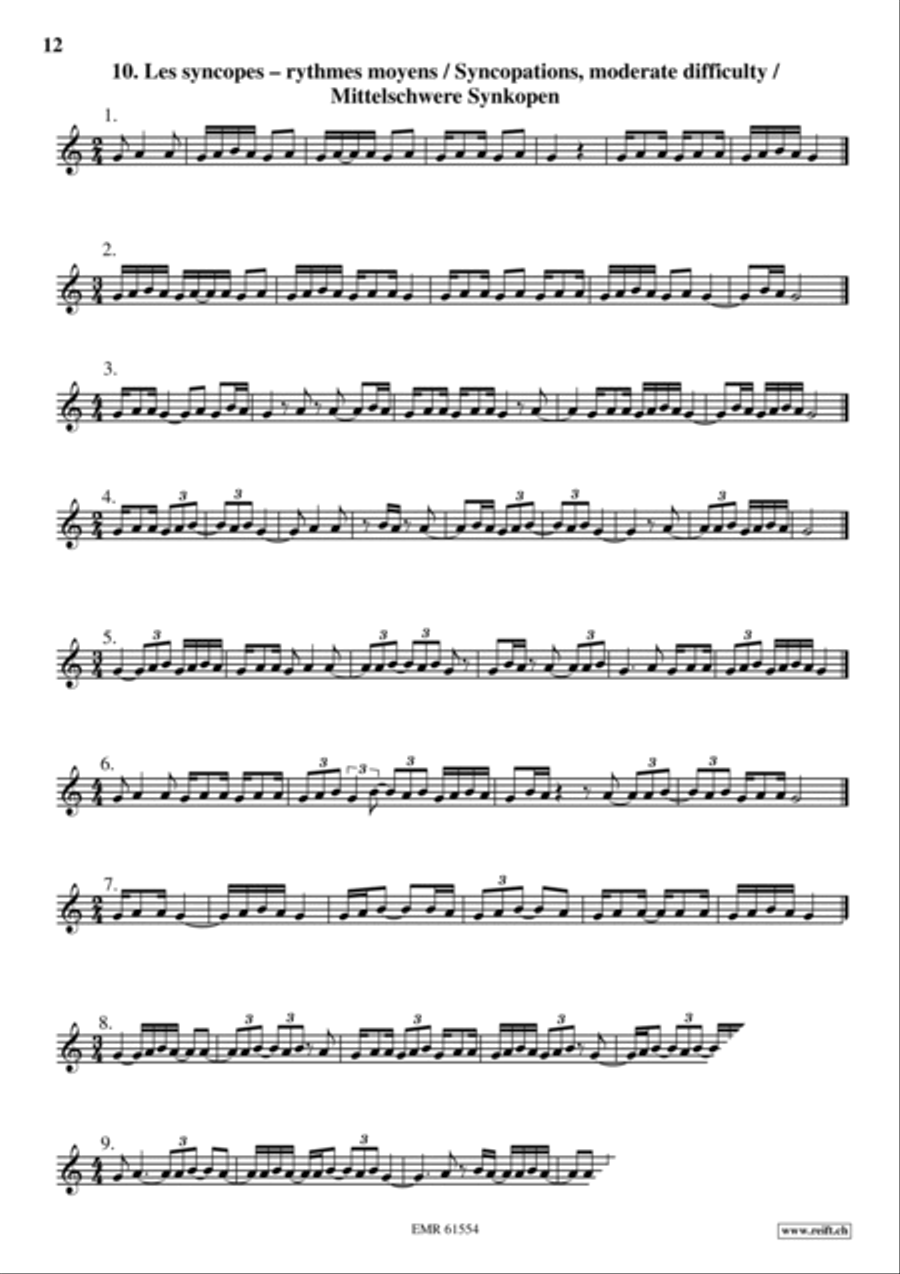 Exercices Rythmiques Volume 1 Cornet scores gallery preview page 13
