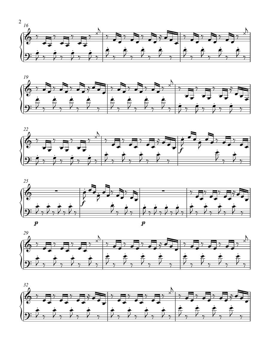 Staccato Toccata Piano Solo scores gallery preview page 2