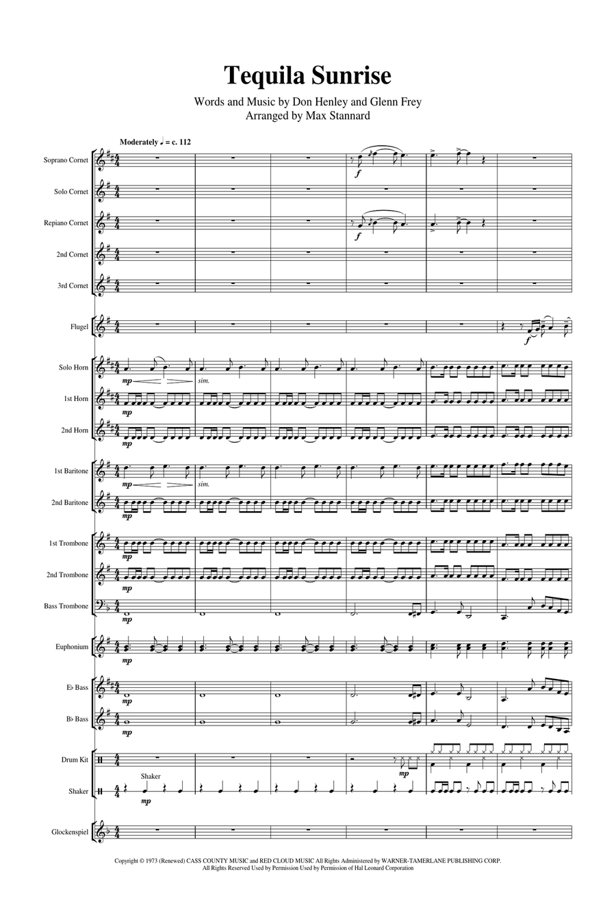 Tequila Sunrise Brass Band scores gallery preview page 2