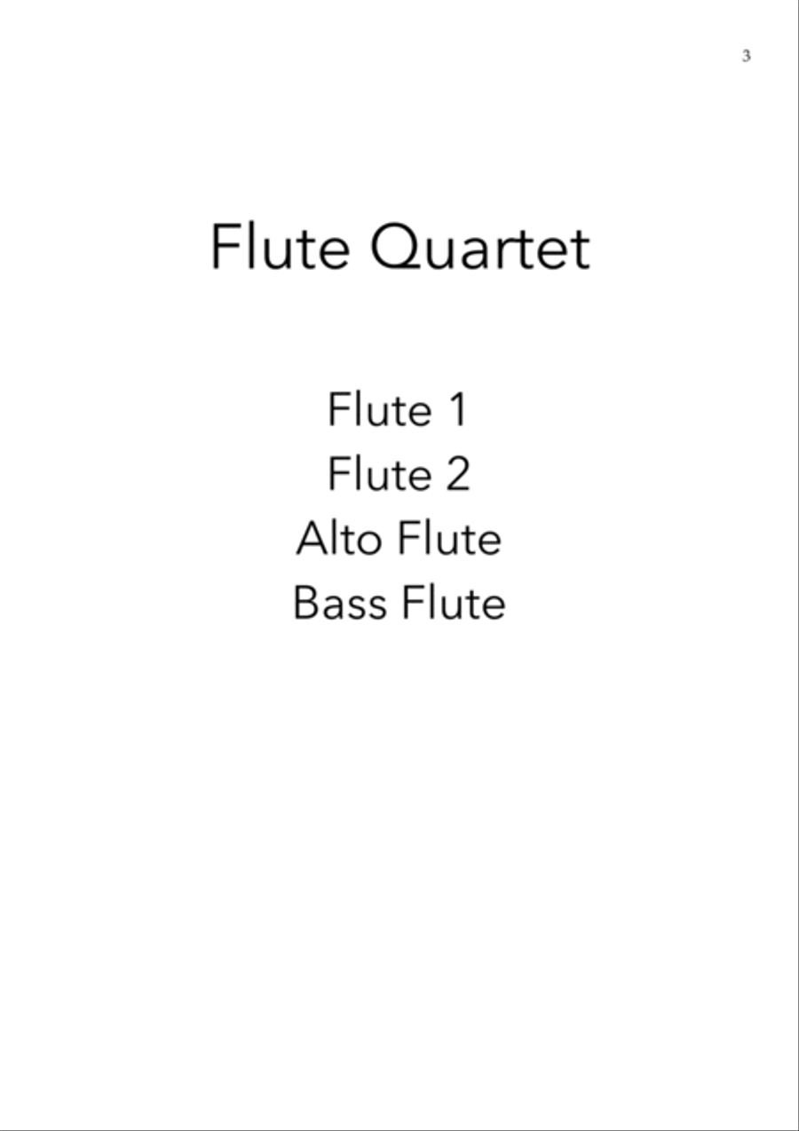 Stay With Me Flute Quartet scores gallery preview page 3