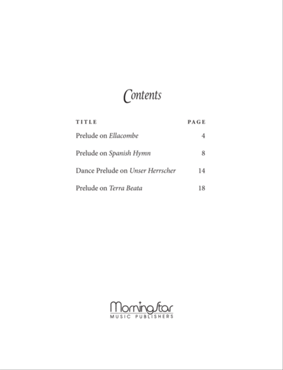 Come, Christians, Join to Sing: Four Organ Preludes Organ scores gallery preview page 2