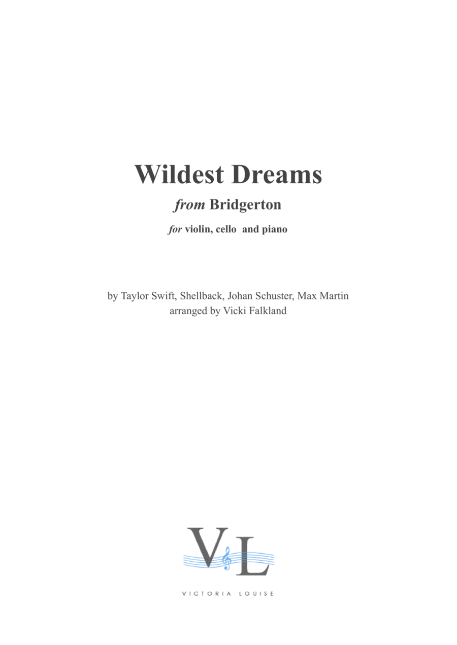 Wildest Dreams Wildest Dreams Piano Trio scores gallery preview page 1