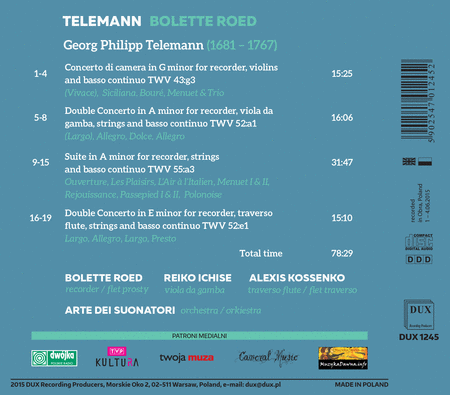 Telemann: Bolette Roed