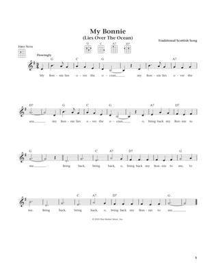 My Bonnie Lies Over The Ocean (from The Daily Ukulele) (arr. Liz and Jim Beloff)