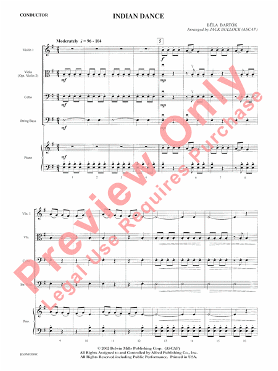 Indian Dance String Orchestra scores gallery preview page 4