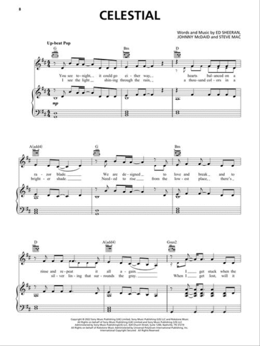 Chart Hits of 2022-2023 Piano, Vocal, Guitar scores gallery preview page 5
