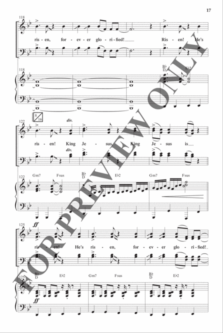 Best-Selling Easter Anthem Pak Vol 1 - Anthem Preview Pak Hymn Anthems scores gallery preview page 17
