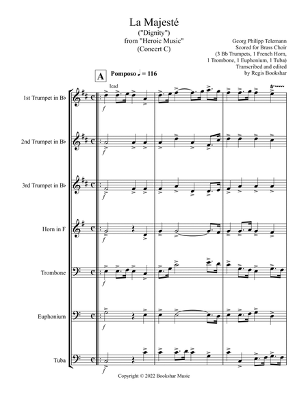 La Majeste (from "Heroic Music") (C) (Brass Choir - 3 Trp, 1 Hrn, 1 Trb, 1 Euph, 1 Tuba)