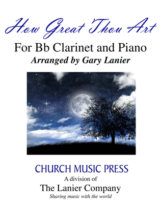 Book cover for HOW GREAT THOU ART (For Bb Clarinet and Piano with Score\Part)