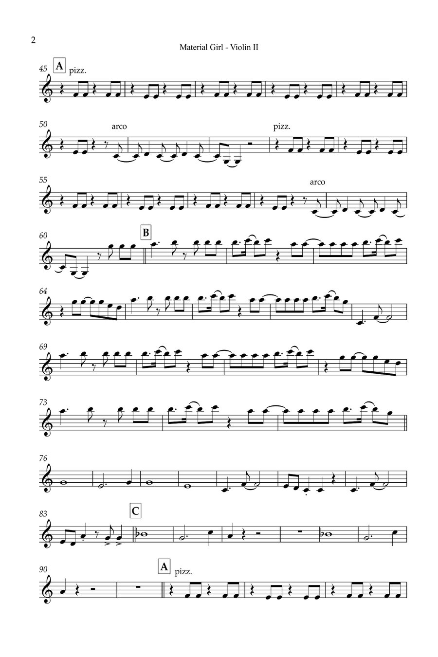 Material Girl Small Ensemble scores gallery preview page 5