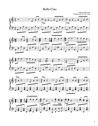 Bella Ciao (Piano Solo - Beautiful Italian Folk Song)