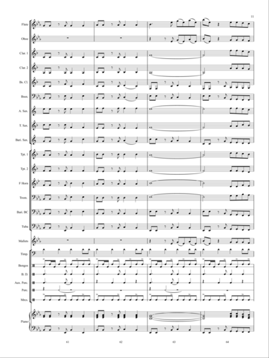 Siesta San Anton Siesta San Anton Concert Band scores gallery preview page 12