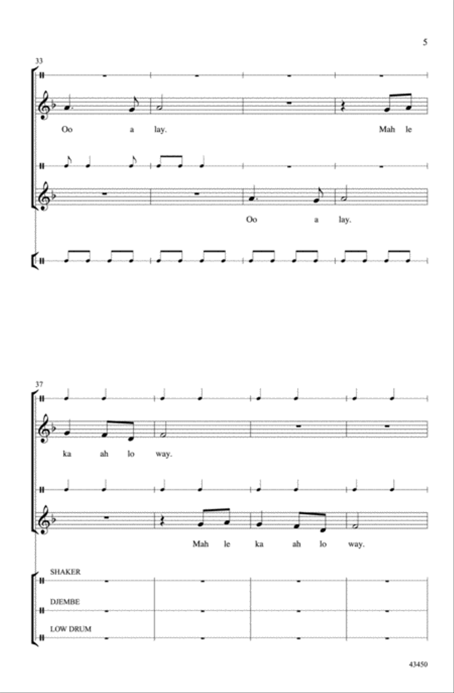 Tongo Choir scores gallery preview page 4