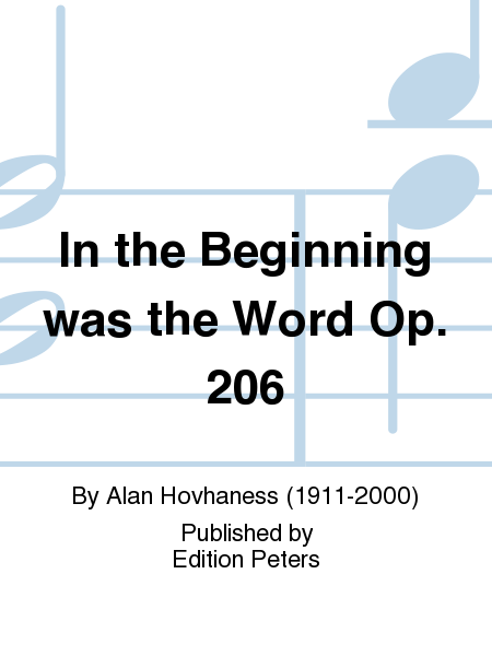 In the Beginning was the Word Op. 206