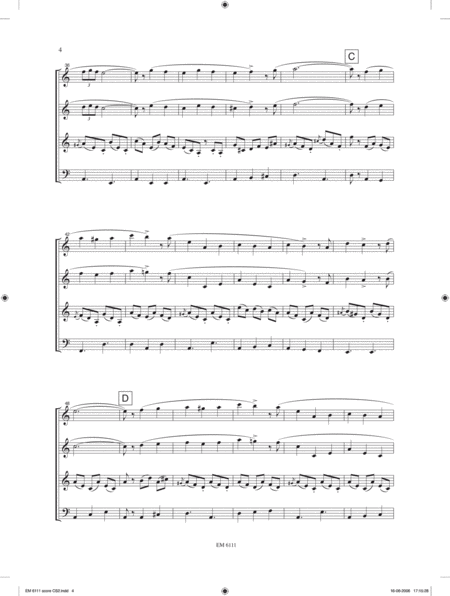 Latin Dances no.3 (Dansa latino) for Clarinet Quartet image number null