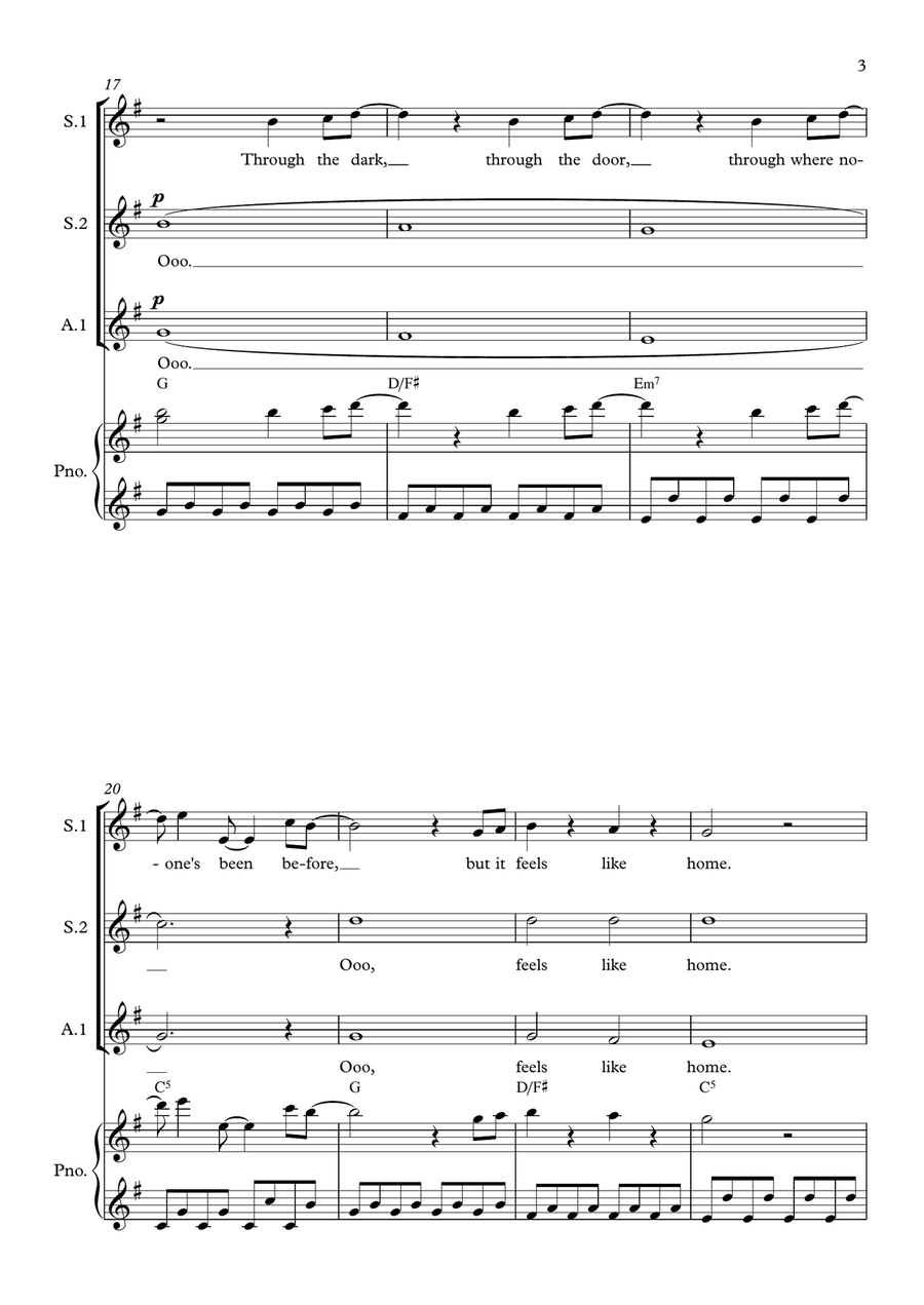 A Million Dreams SSA scores gallery preview page 3