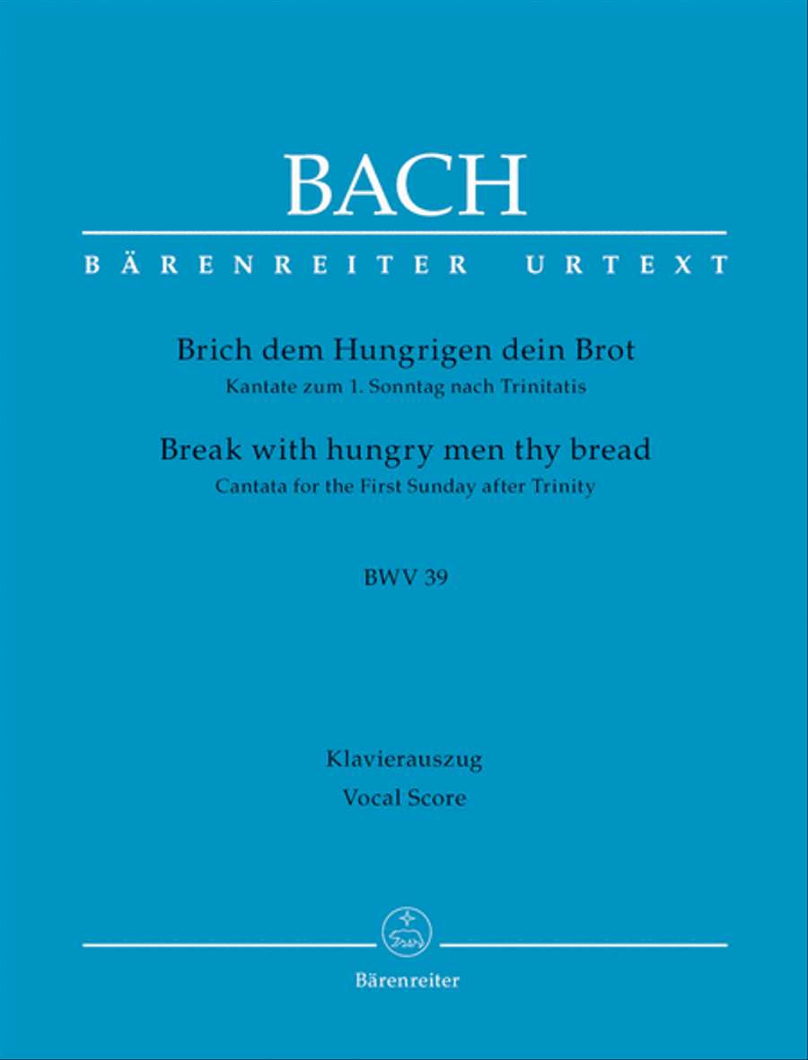 Break with hungry men thy bread, BWV 39 4-Part scores gallery preview page 1