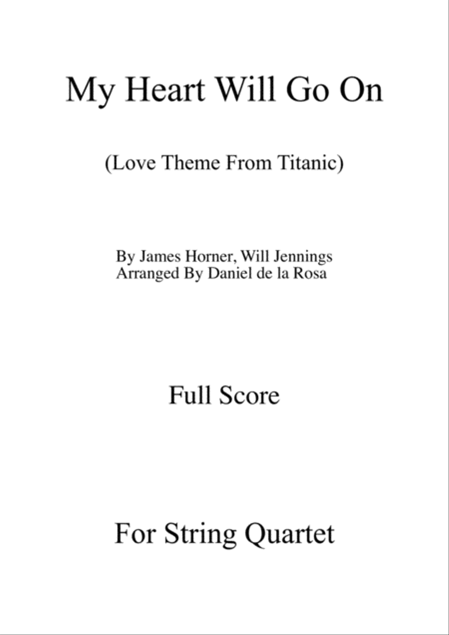 Book cover for My Heart Will Go On (love Theme From 'titanic')