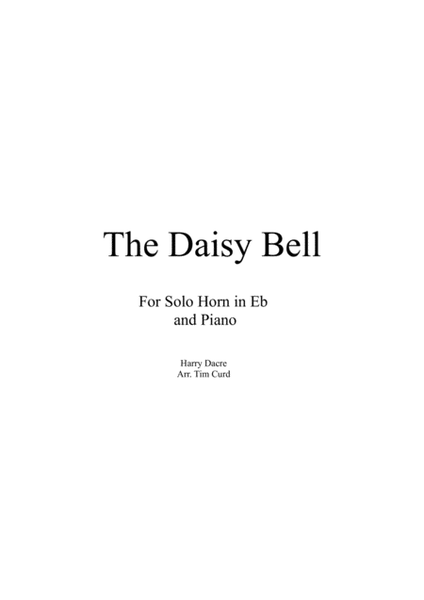 The Daisy Bell for Solo Horn in Eb and Piano image number null