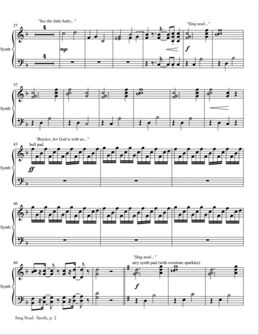 Sing Noel Unison Choir scores gallery preview page 7
