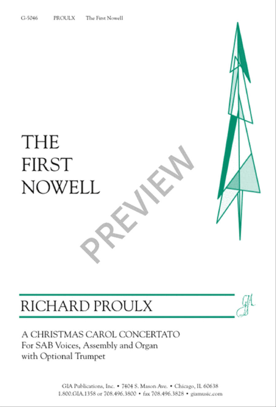 The First Nowell 3-Part scores gallery preview page 1