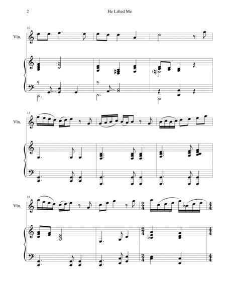 THREE HYMN ARRANGEMENTS for VIOLIN and PIANO (Duet – Violin/Piano with Violin Part) image number null