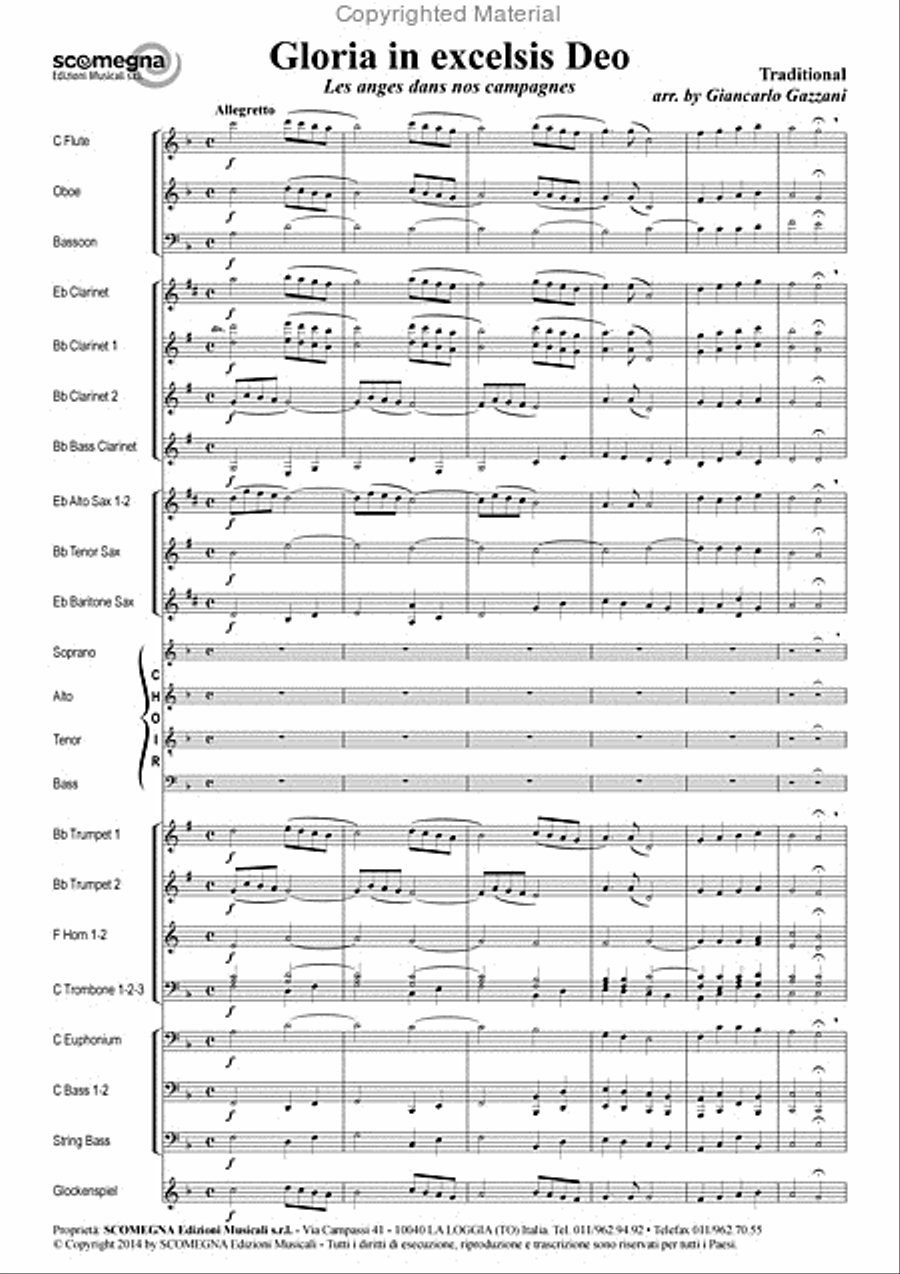 Gloria In Excelsis Deo 4-Part scores gallery preview page 3