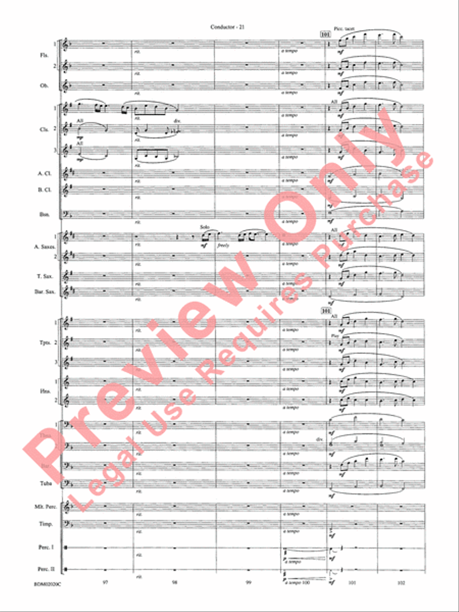 Prairiesong Concert Band scores gallery preview page 24