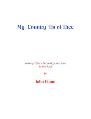 Book cover for My Country Tis of Thee