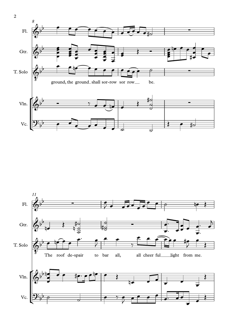 In Darkness Let Me Dwell Small Ensemble scores gallery preview page 2