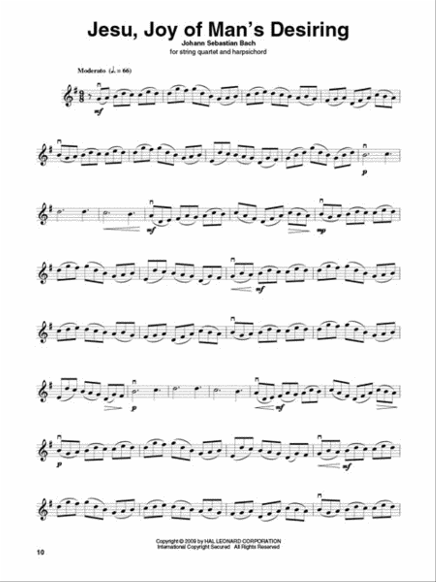 Wedding Classics Violin scores gallery preview page 4