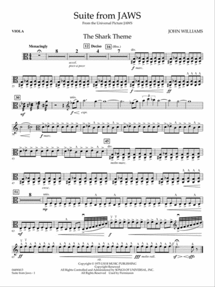 Suite from Jaws Full Orchestra scores gallery preview page 9