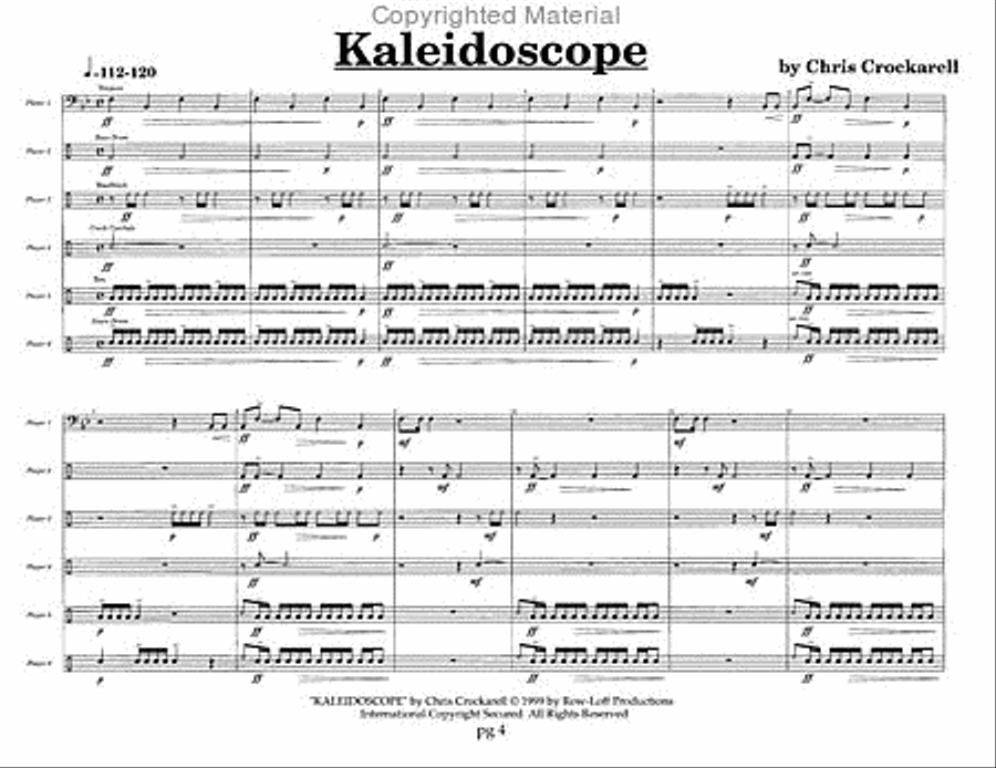 Rhythmsicles - 8 Ensembles for 6 Young Percussionists Percussion Ensemble scores gallery preview page 2