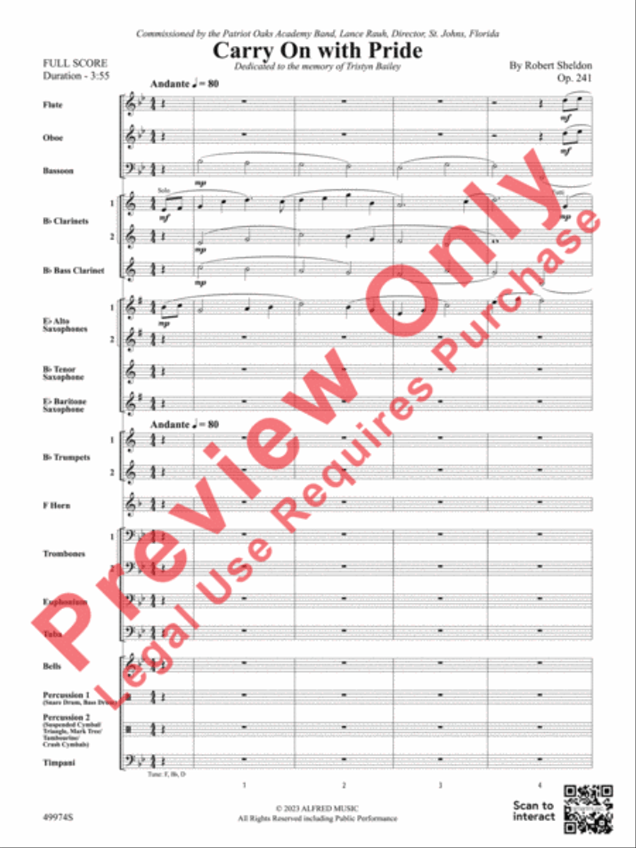 Carry On With Pride Concert Band scores gallery preview page 4