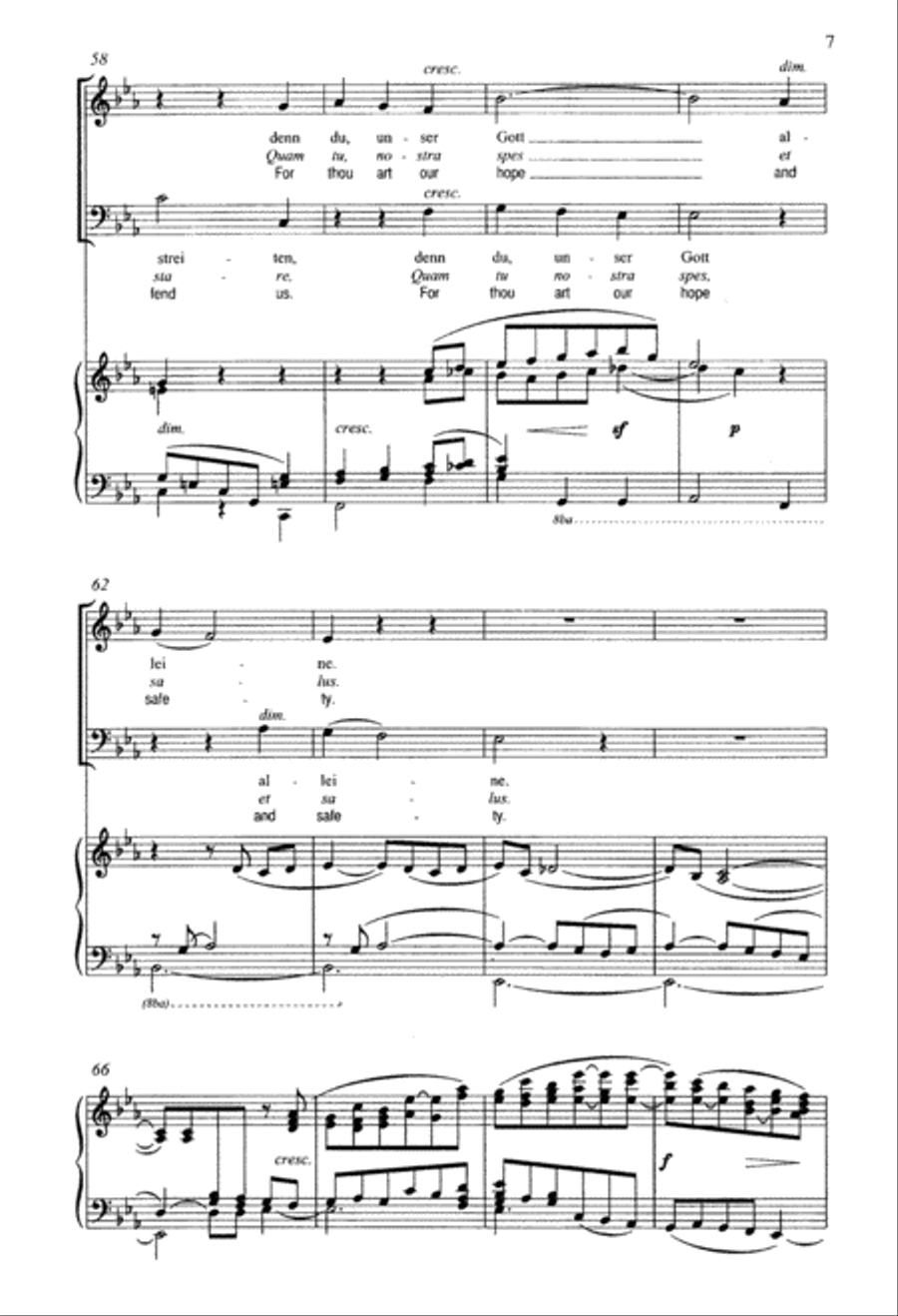 Verleih' uns Frieden (Grant Unto Us Thy Peace, O Lord) 4-Part scores gallery preview page 6