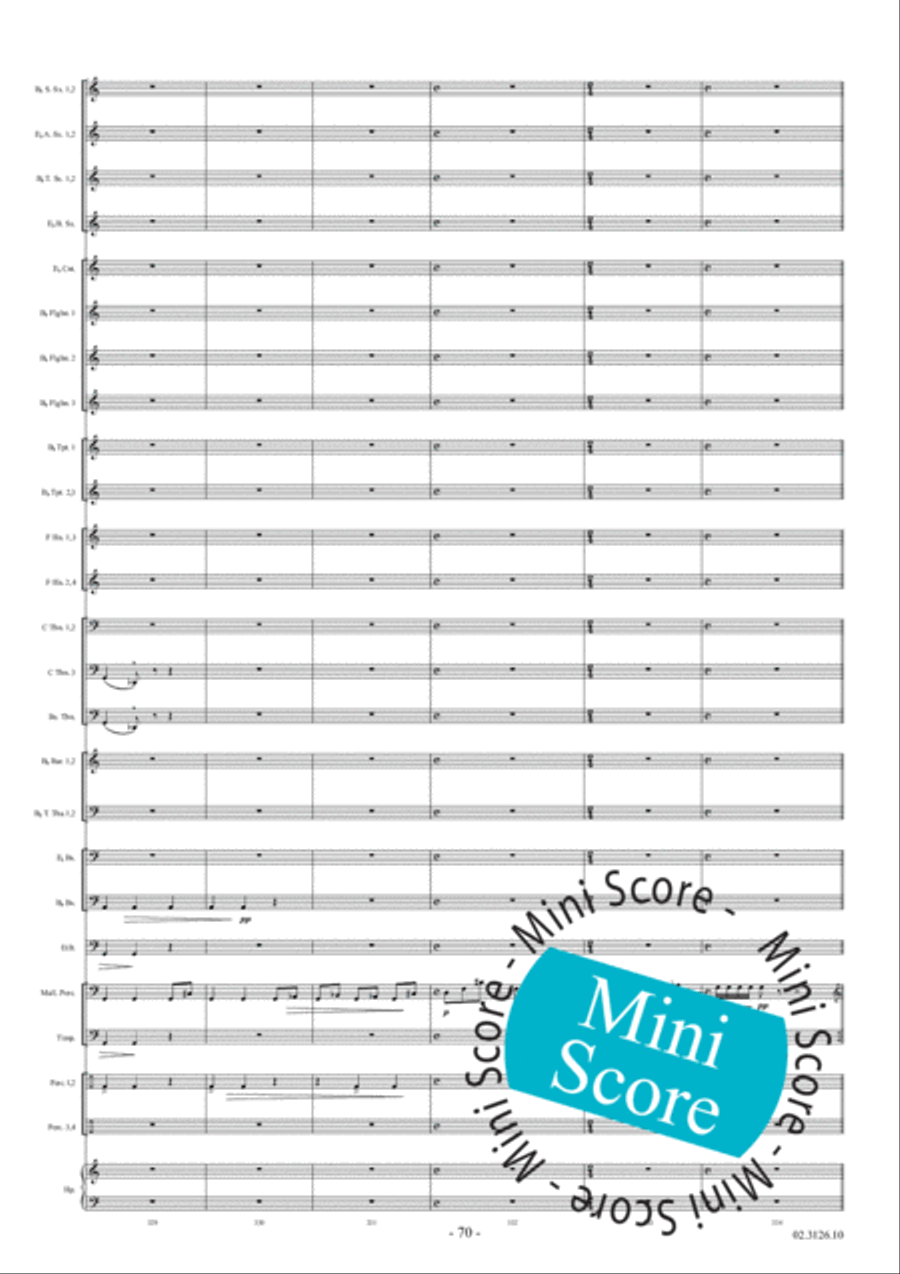 Migyur Fanfare Band scores gallery preview page 76