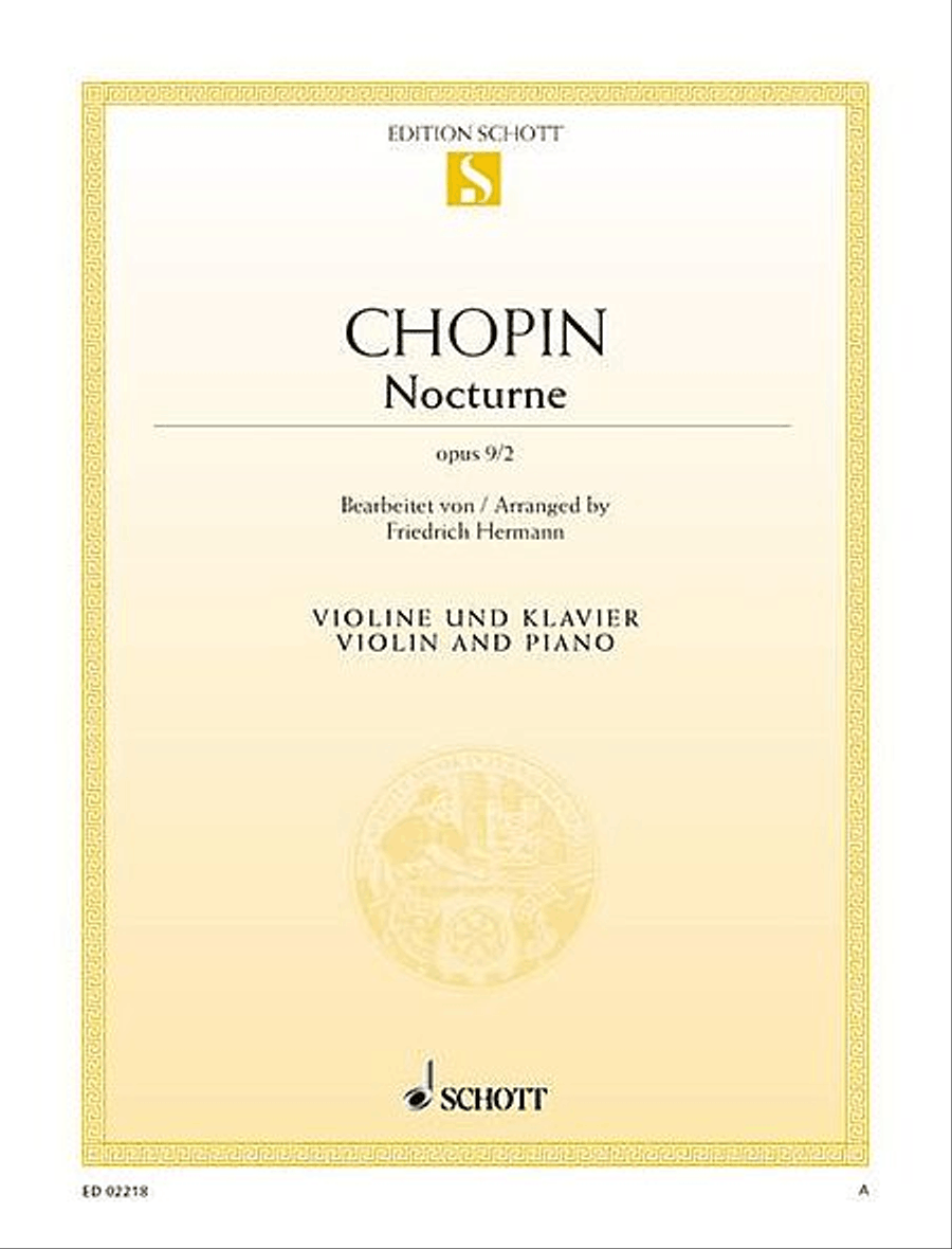 Nocturne in D Major, Op. 9, No. 2 Violin Solo scores gallery preview page 1