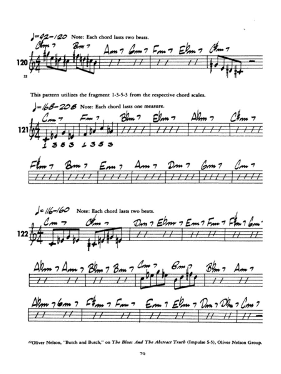 Patterns For Jazz - Treble Clef Instruments