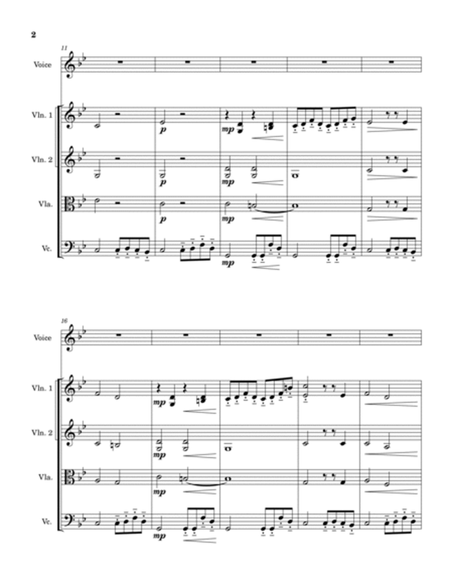 Wayfaring Stranger - String Quartet and Voice image number null