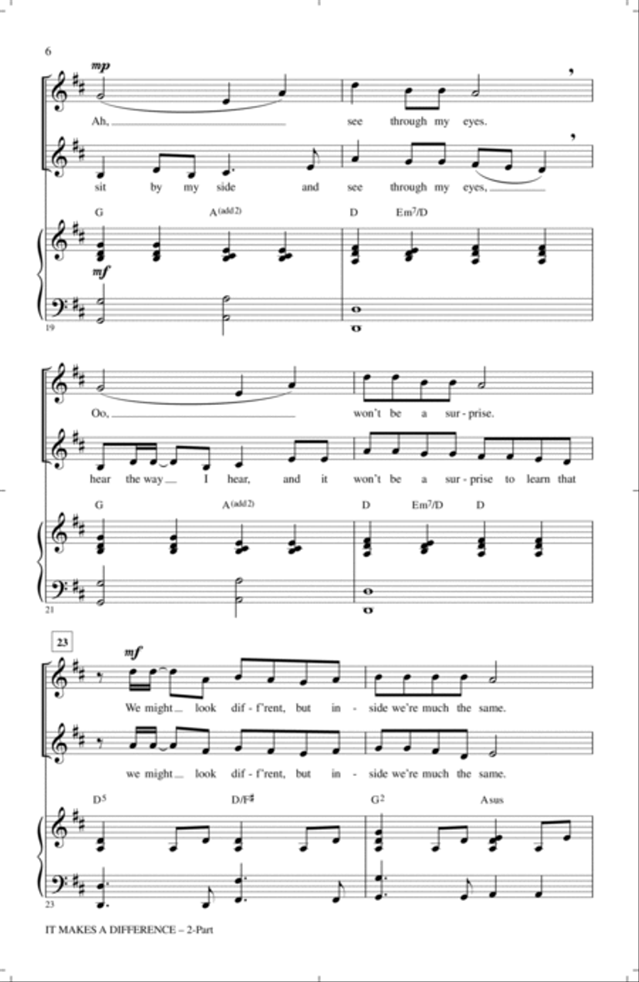 It Makes A Difference 2-Part scores gallery preview page 4