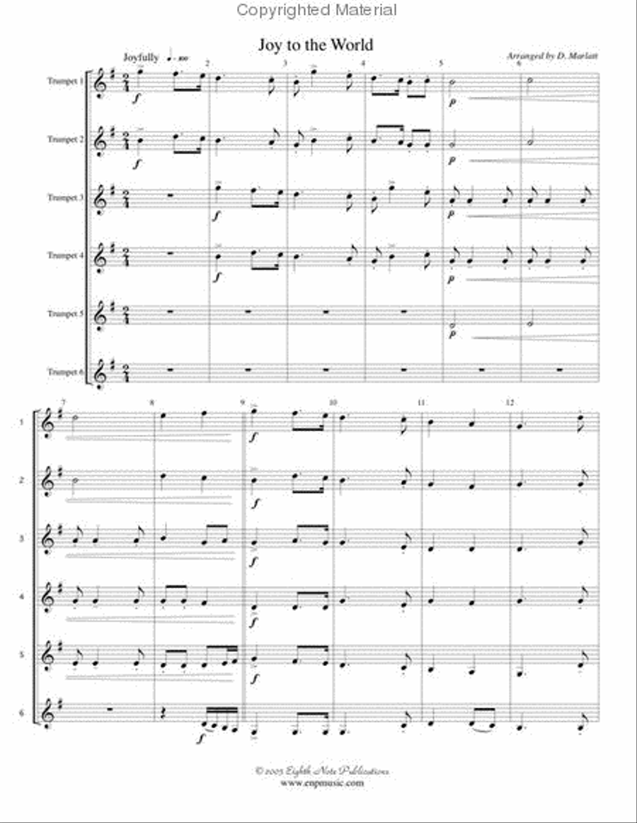 Joy to the World Joy to the World Small Ensemble scores gallery preview page 2