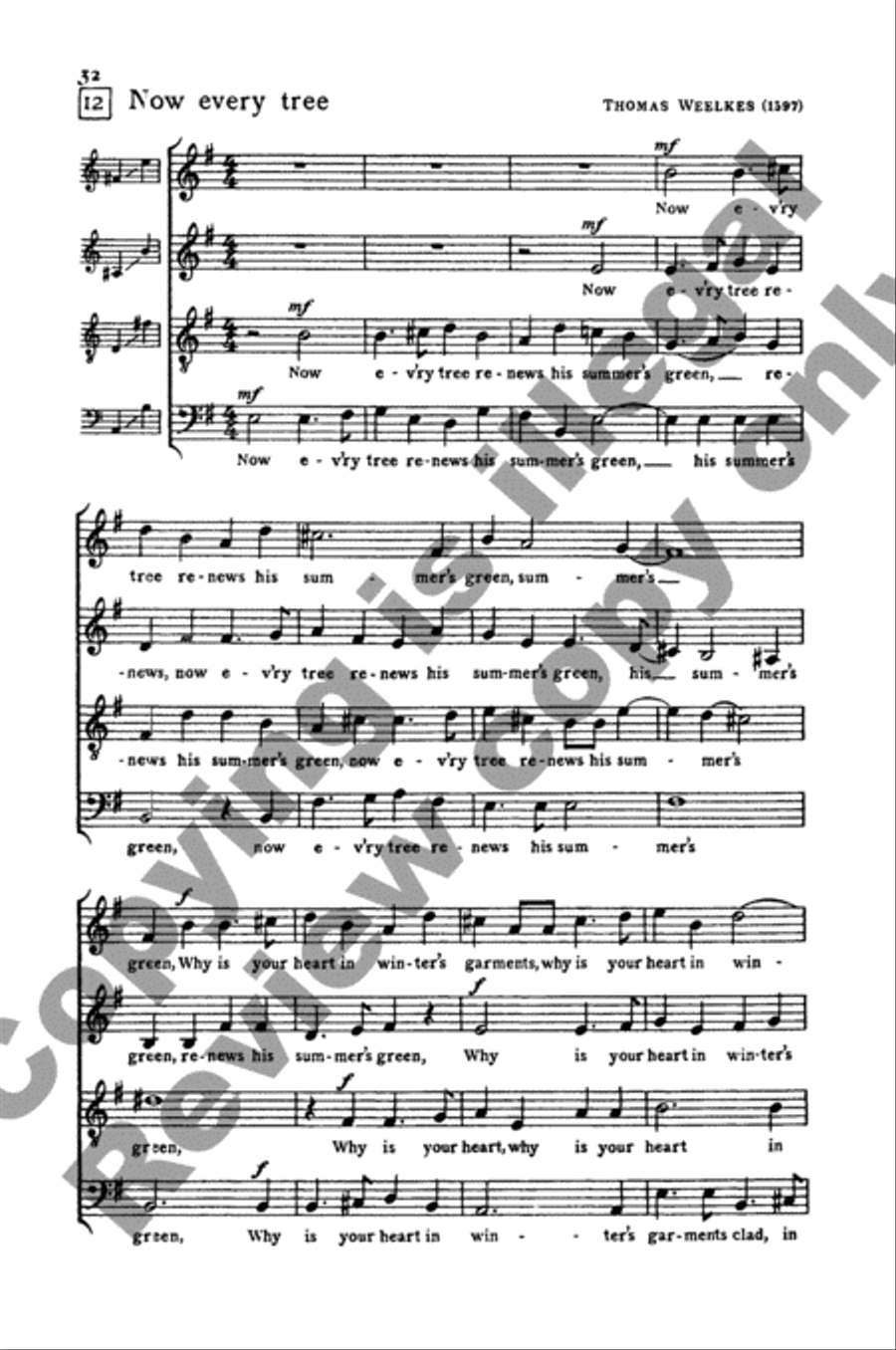 Invitation to Madrigals, Book 2 4-Part scores gallery preview page 37