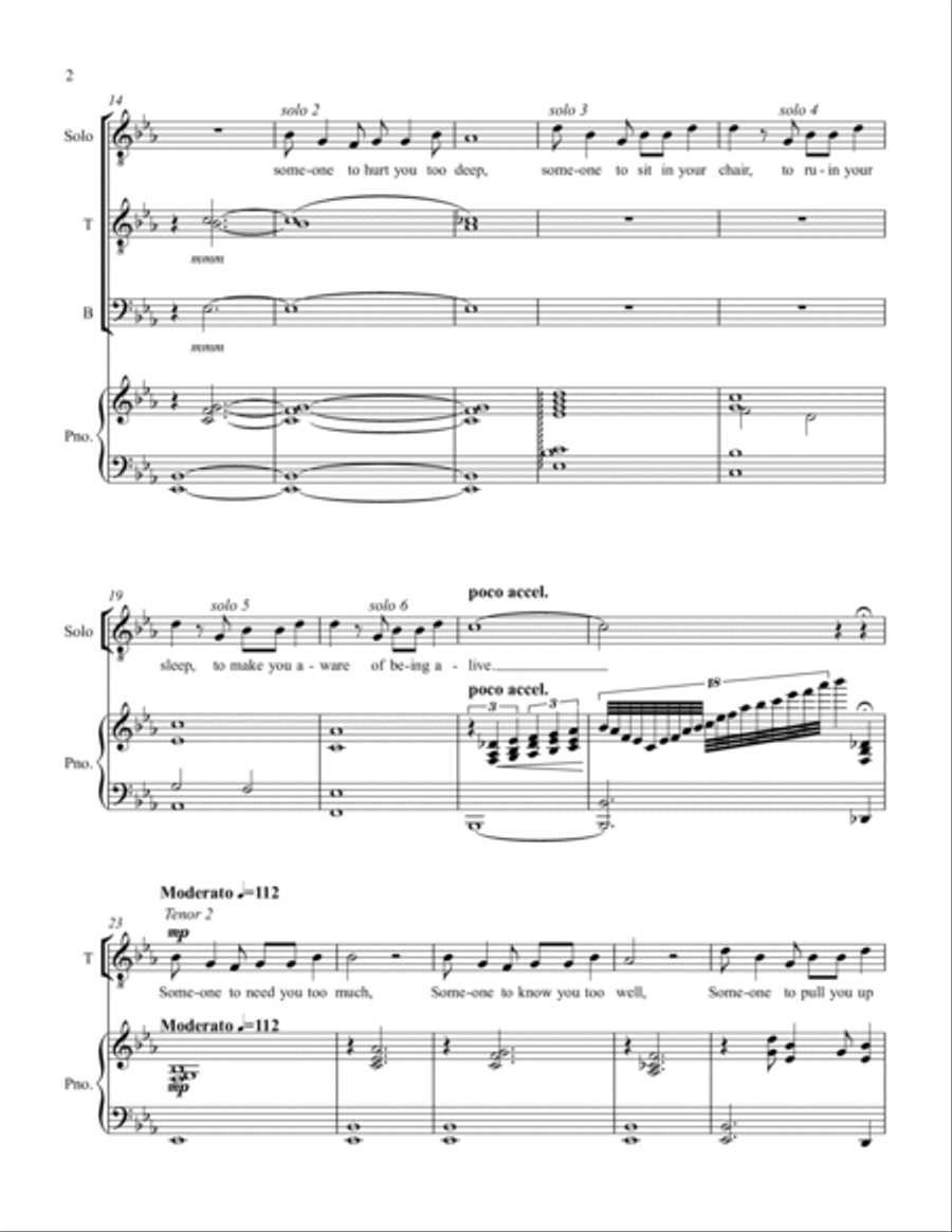 Being Alive Being Alive TTBB scores gallery preview page 3