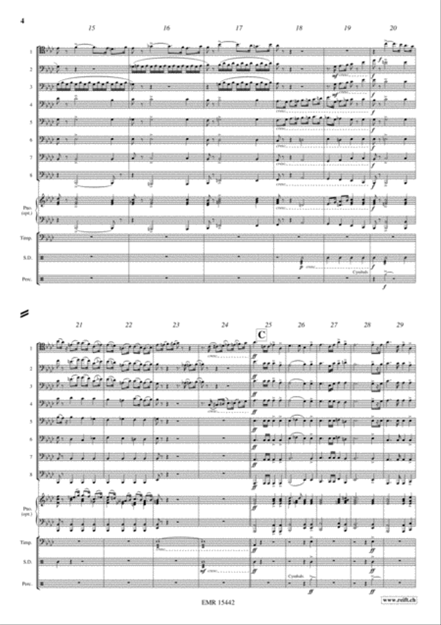 Triumphal Scene From Aida Trombone scores gallery preview page 4
