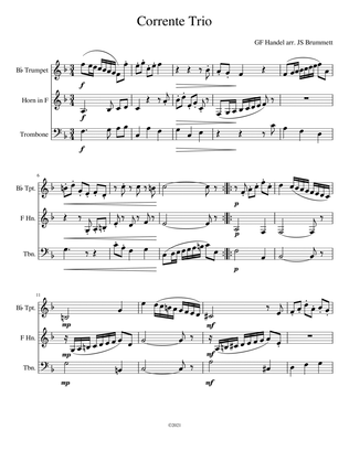 Handel Corrente Trio