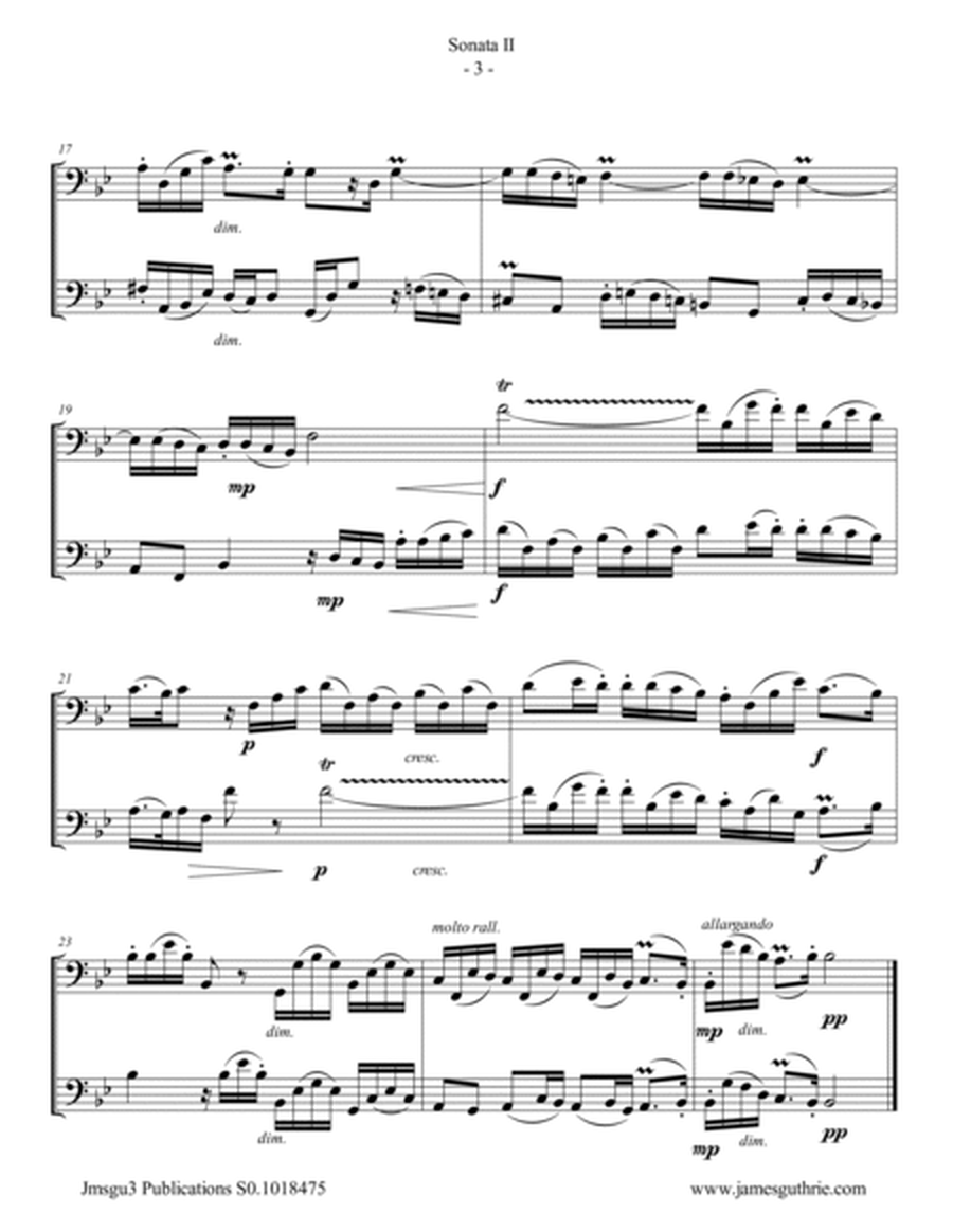 Handel: Sonata No. 2 for Trombone Duo image number null