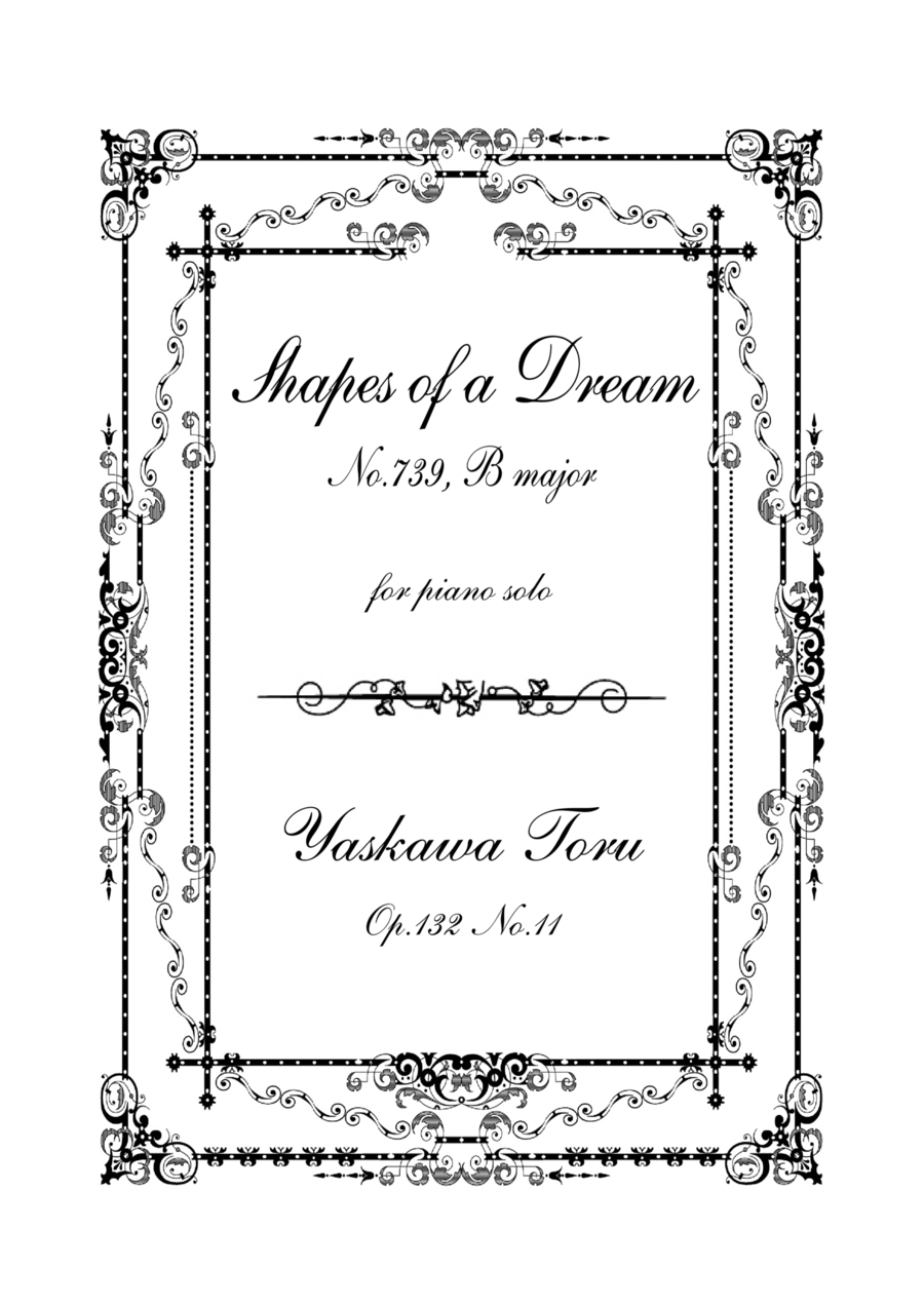 Shapes of a Dream No.739, B major, Op.132 No.11 Piano Solo scores gallery preview page 1
